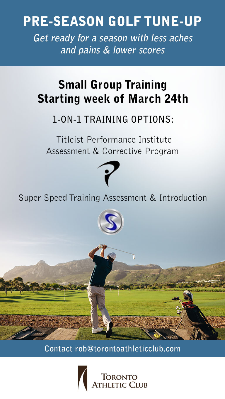 Pre-Season Golf Tune-Up, Small Group Training starting week of March 24th