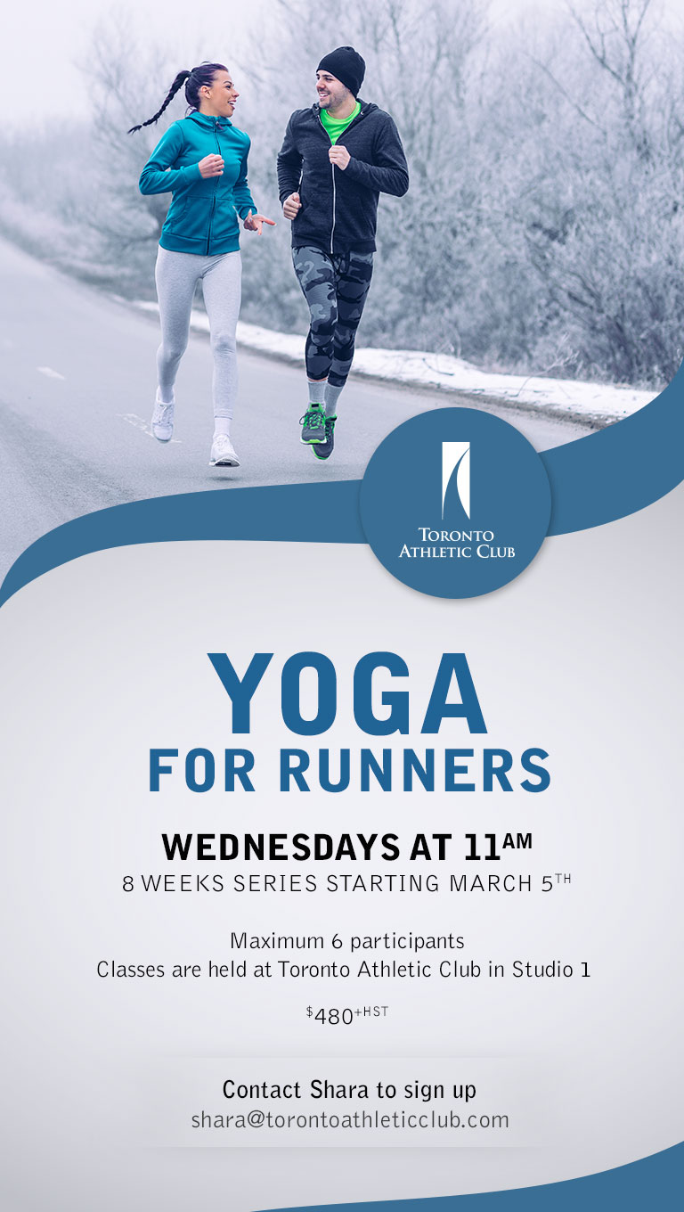 Yoga for Runners - Wednesdays at 11am, 8 week series beginning March 5th